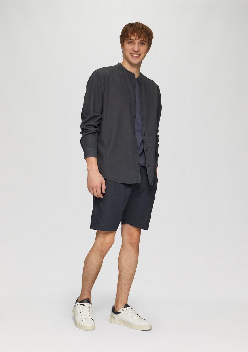 S.Oliver Leinenmix-Shorts Mit Elastikbund Und Garment Dye