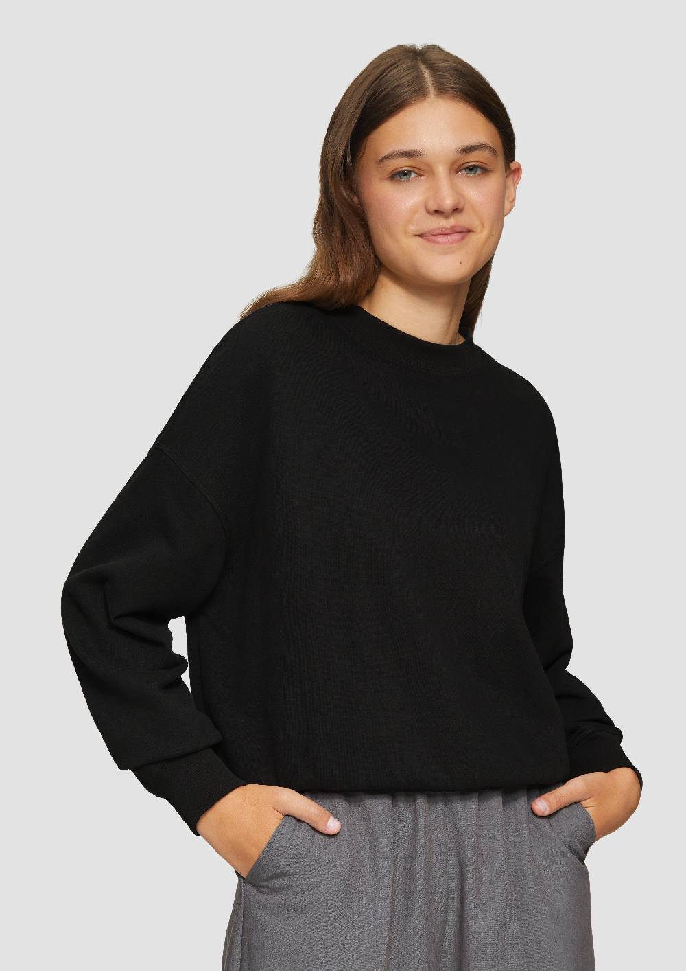 S.Oliver Lockeres Sweatshirt Mit überschnittener Schulter