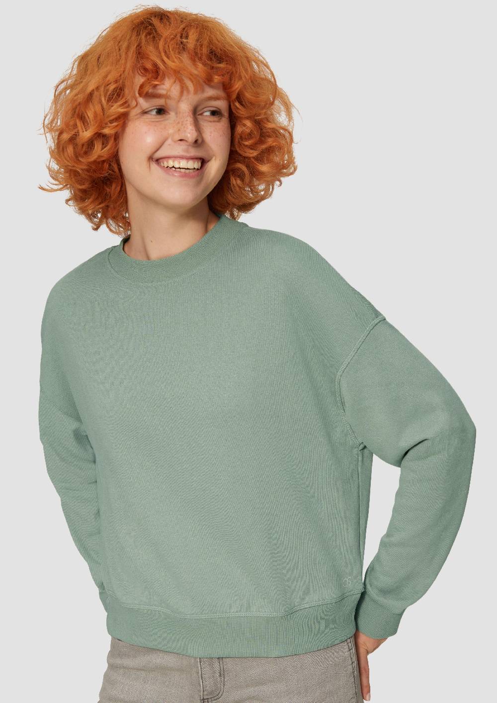 S.Oliver Lockeres Sweatshirt Mit überschnittener Schulter