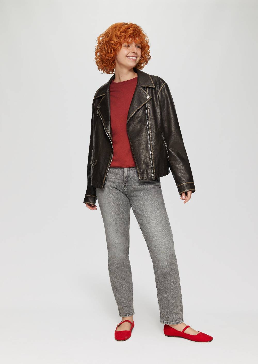 S.Oliver Lockeres Sweatshirt Mit überschnittener Schulter