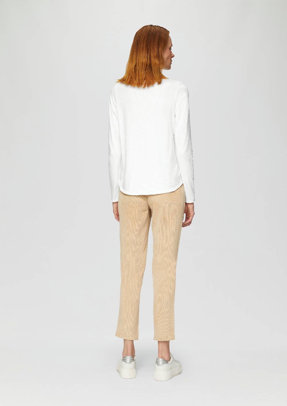 S.Oliver Longsleeve Mit Flammgarnstruktur Und U-Boot-Ausschnitt