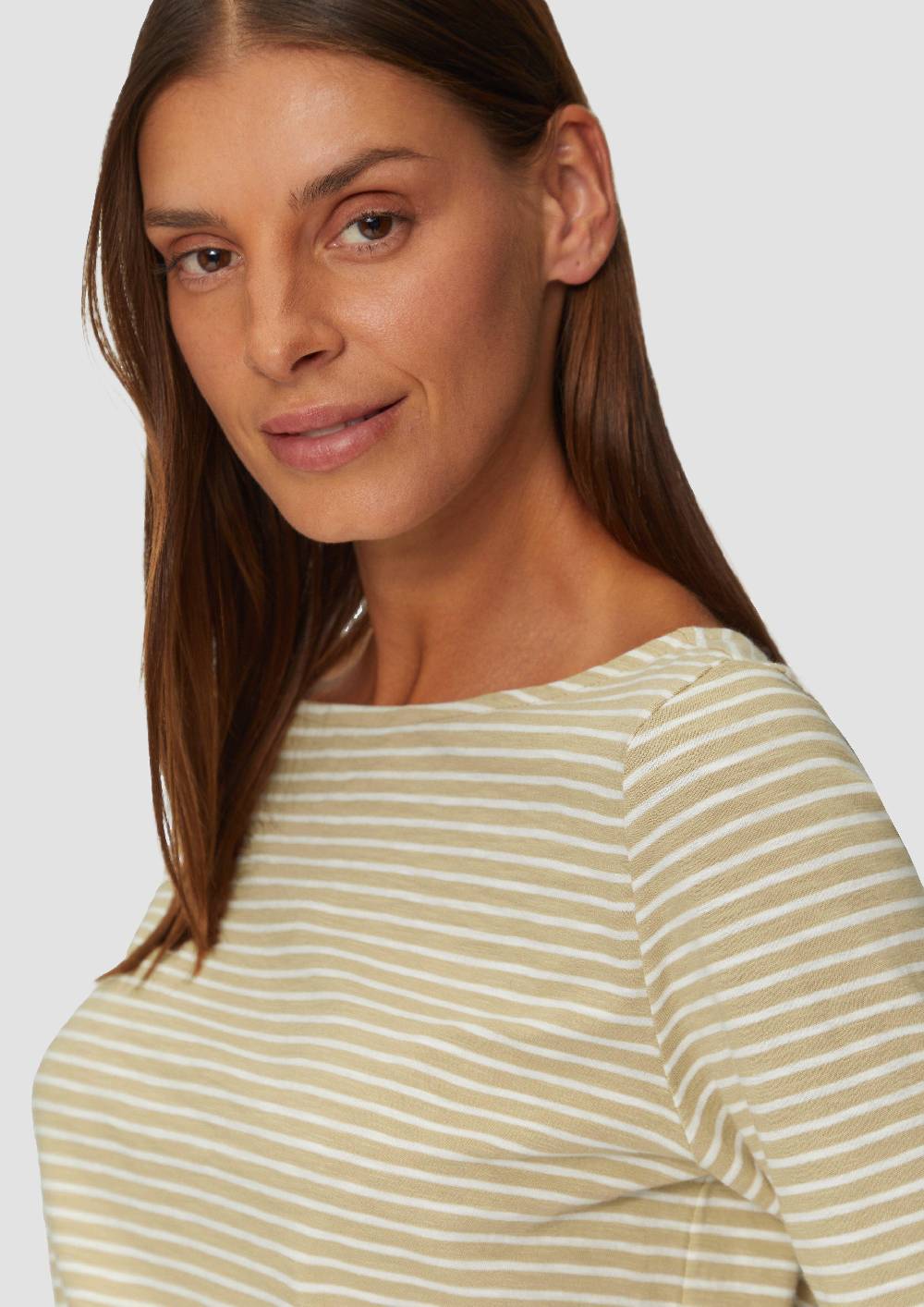 S.Oliver Longsleeve Mit Flammgarnstruktur Und U-Boot-Ausschnitt