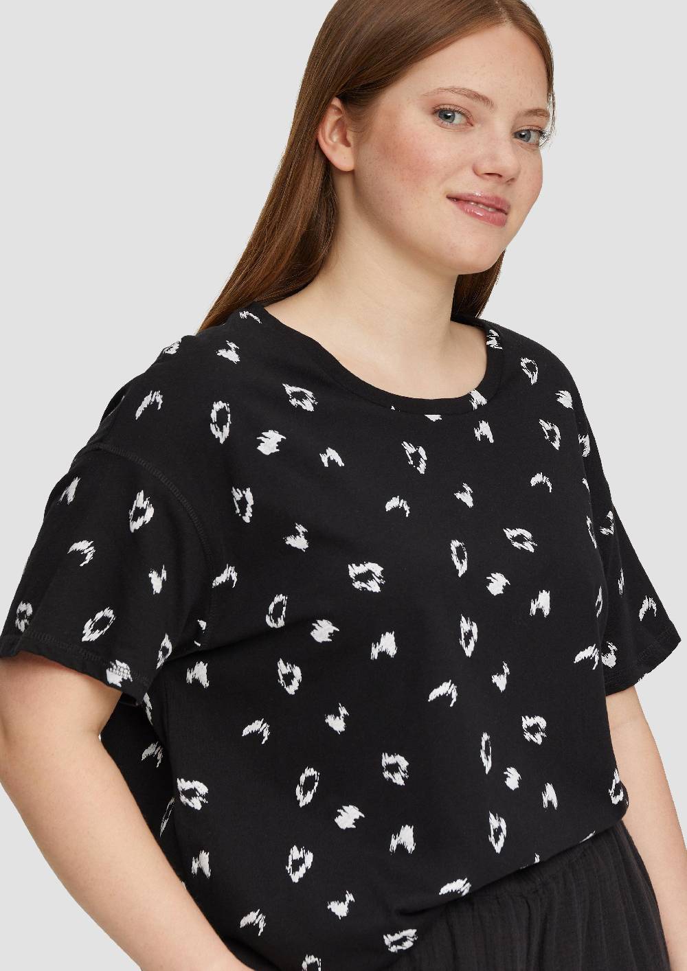 S.Oliver Loose-Fit-Shirt Mit überschnittenen Schultern