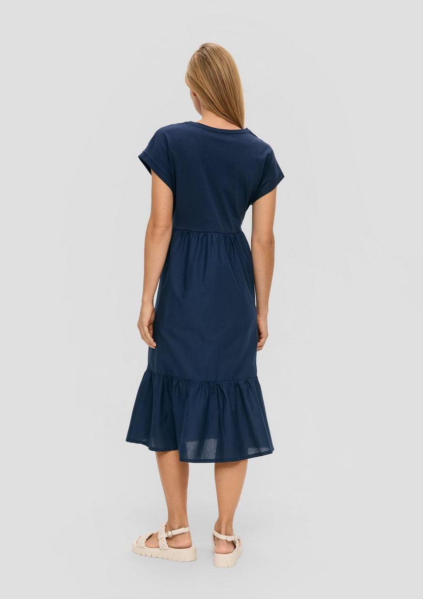 S.Oliver Luftiges Baumwollkleid Im Fabricmix Und Relaxed Fit