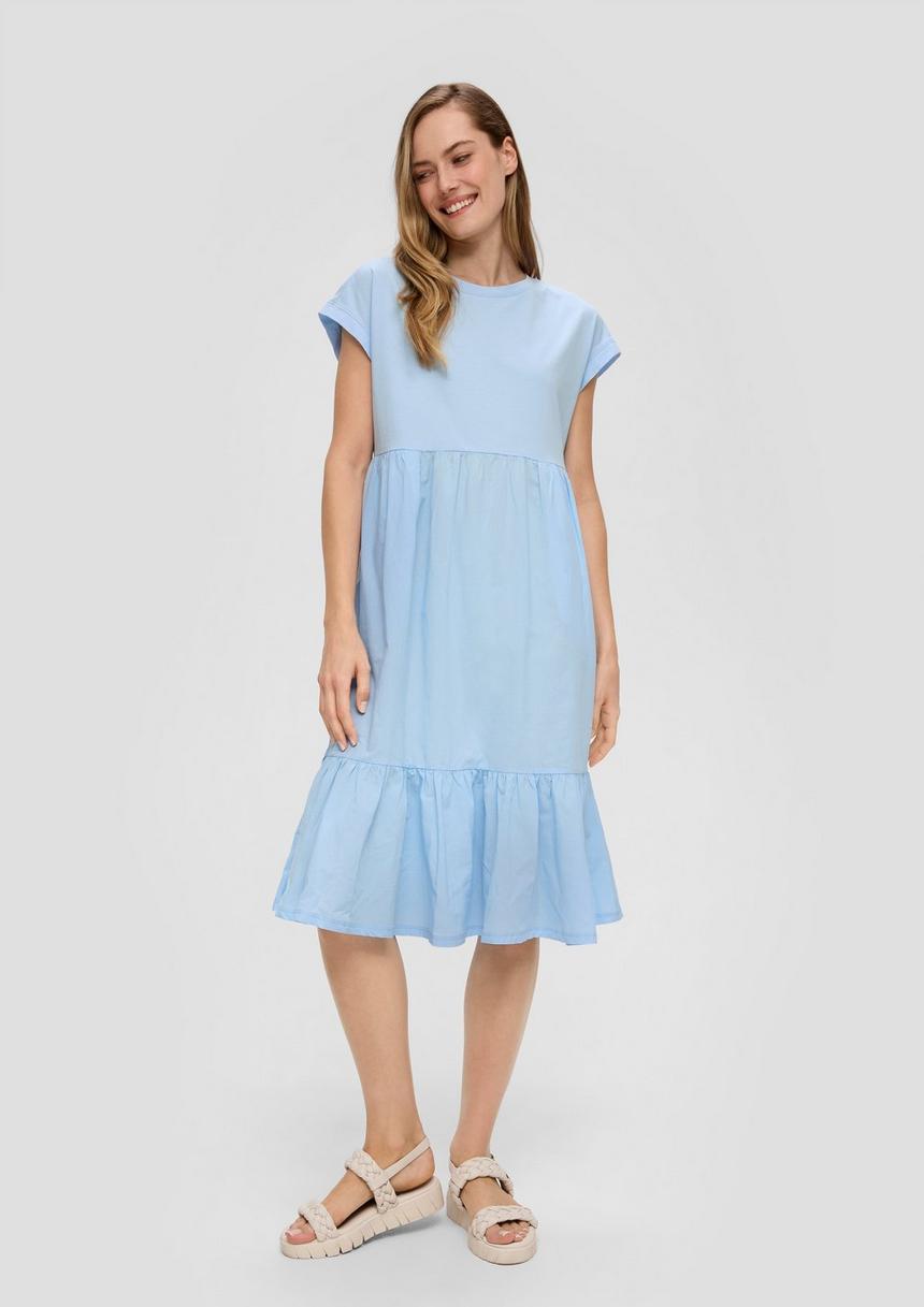 S.Oliver Luftiges Baumwollkleid Im Fabricmix Und Relaxed Fit