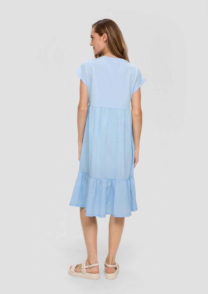 S.Oliver Luftiges Baumwollkleid Im Fabricmix Und Relaxed Fit