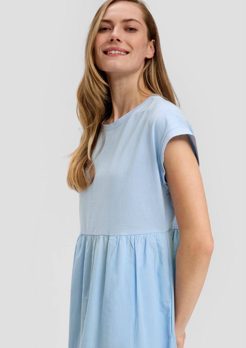 S.Oliver Luftiges Baumwollkleid Im Fabricmix Und Relaxed Fit