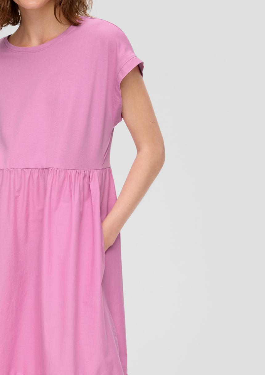 S.Oliver Luftiges Baumwollkleid Im Fabricmix Und Relaxed Fit