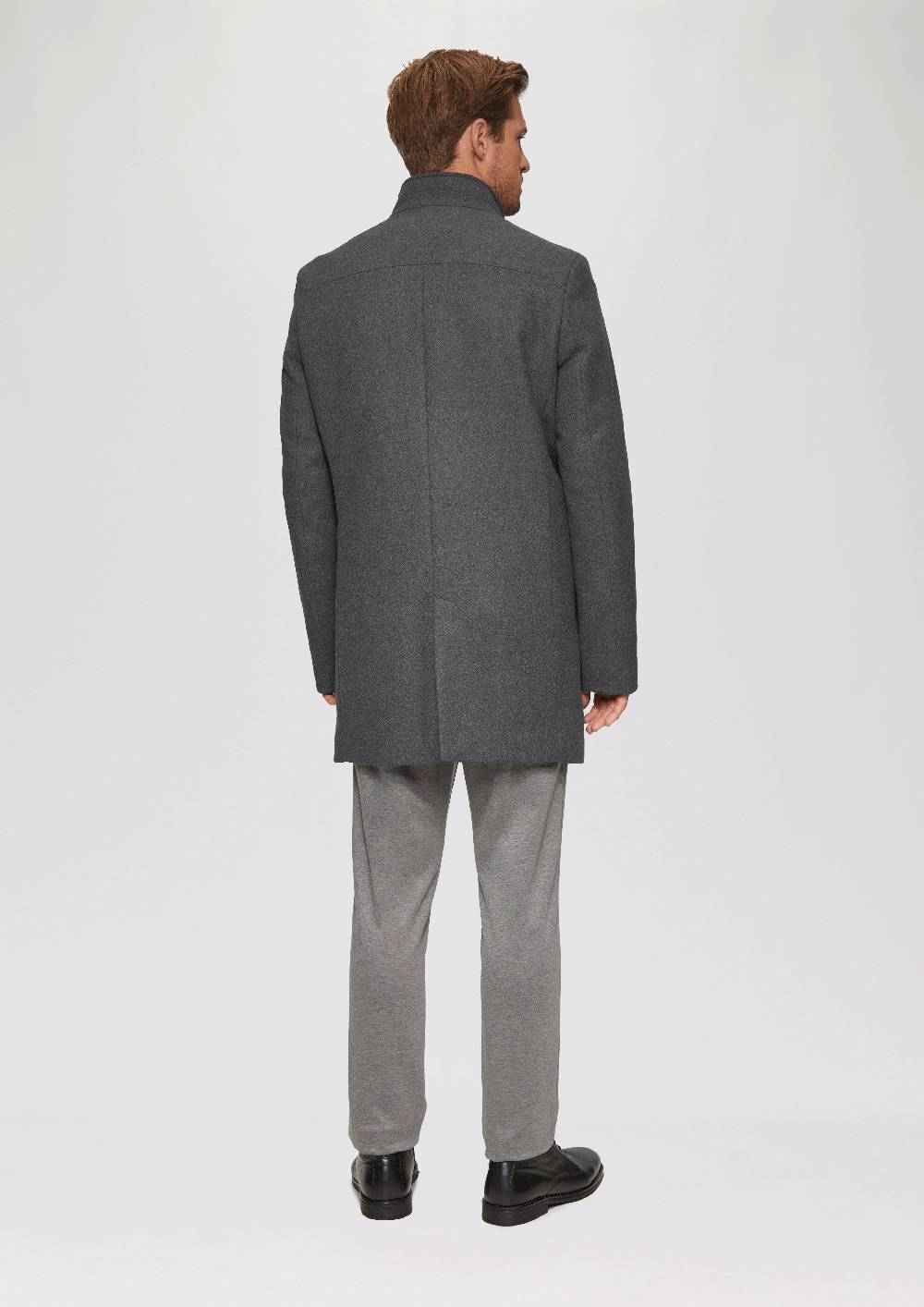 S.Oliver Mantel Aus Wollmix Mit Fixiertem Stepp-Einsatz