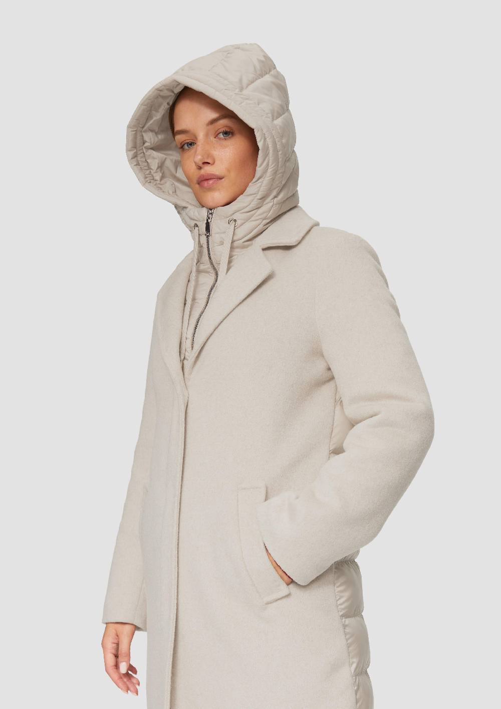 S.Oliver Mantel Im Materialmix Mit Herausnehmbarem Einsatz