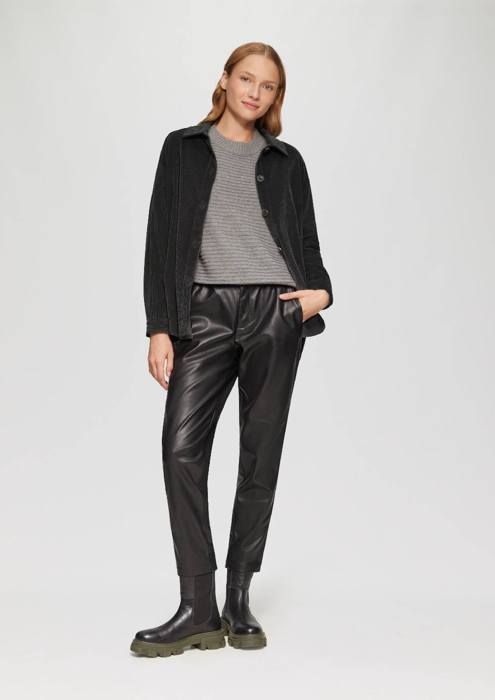 S.Oliver Overshirt Aus Cord Mit Seitlichen Eingrifftaschen