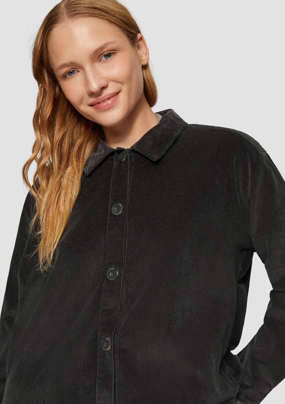 S.Oliver Overshirt Aus Cord Mit Seitlichen Eingrifftaschen