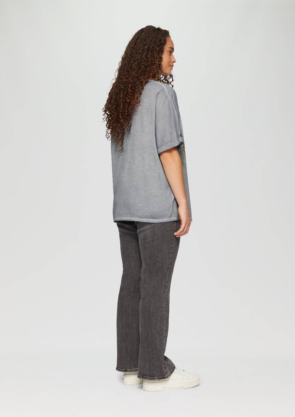 S.Oliver Oversize-Shirt Mit Rundhalsausschnitt Und Frontprint