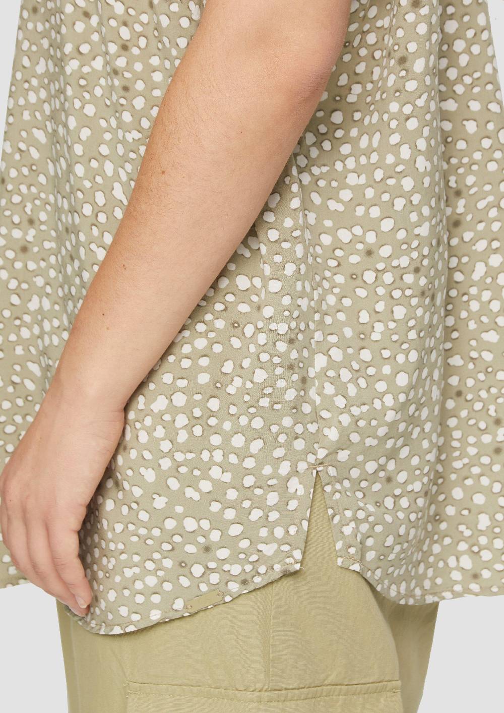 S.Oliver Oversized-Bluse Mit überschnittenen Schultern Und Teilungsnaht