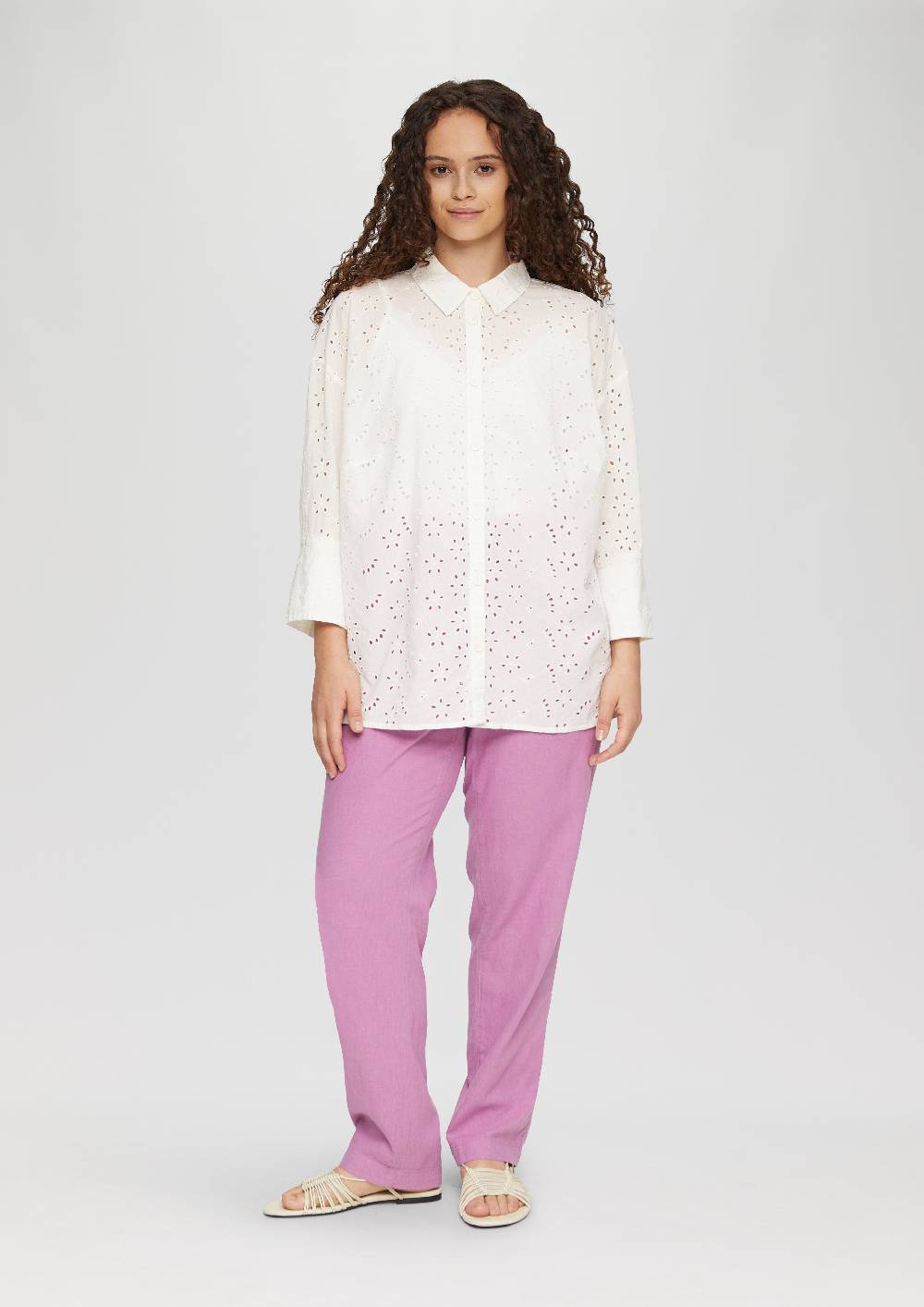 S.Oliver Oversized-Hemdbluse Mit überschnittenen Schultern