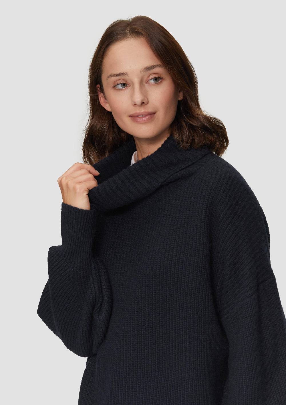 S.Oliver Oversized Rollkragenpullover Mit Weiten Ärmeln