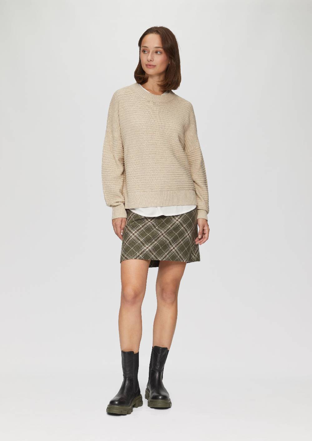S.Oliver Oversized Strickpullover Mit Ottoman-Struktur