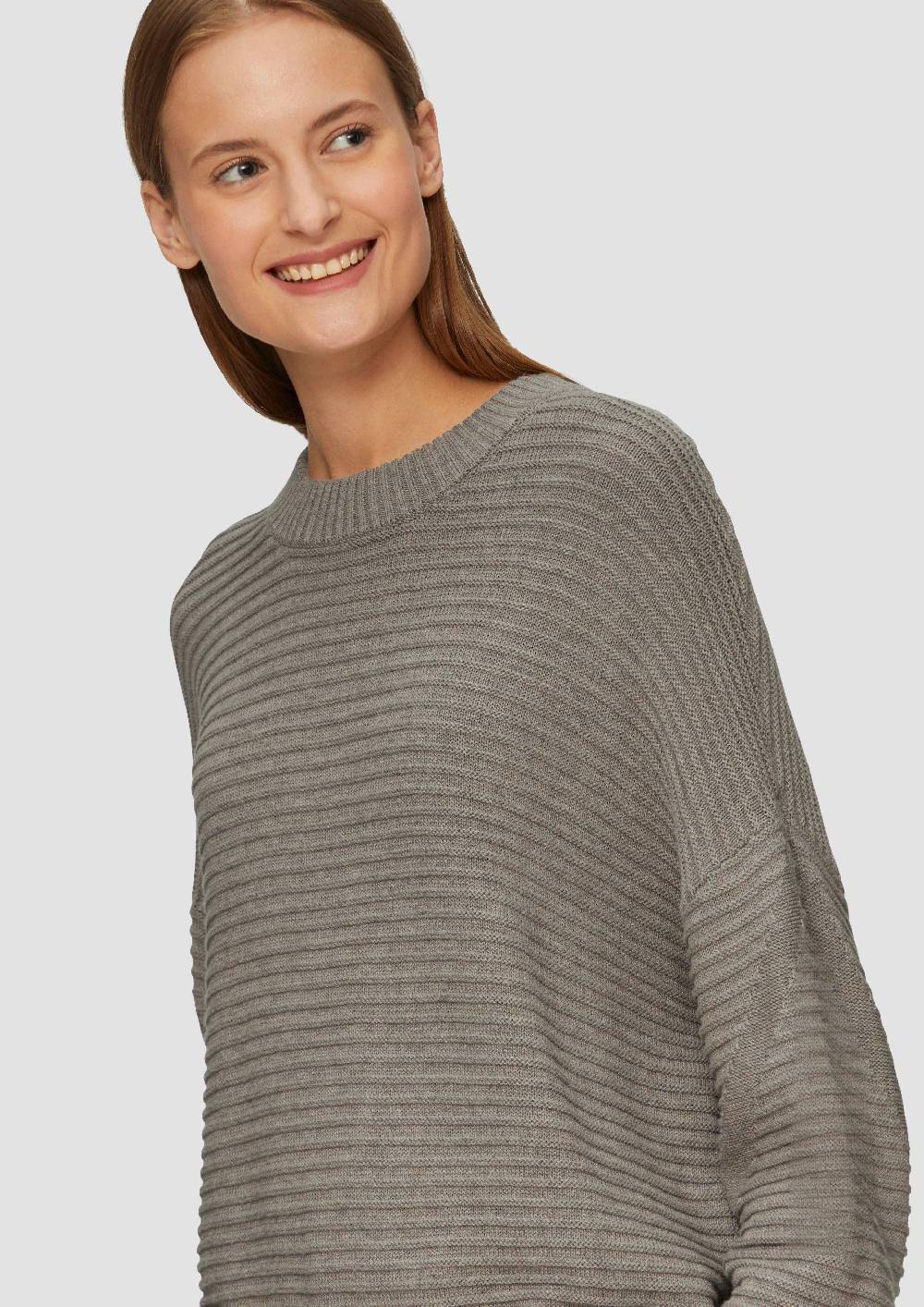 S.Oliver Oversized Strickpullover Mit Strukturdetails