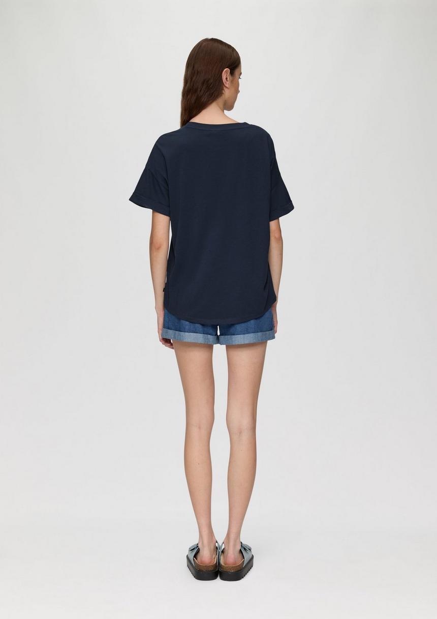 S.Oliver Oversized T-Shirt Aus Jersey Mit Frontprint