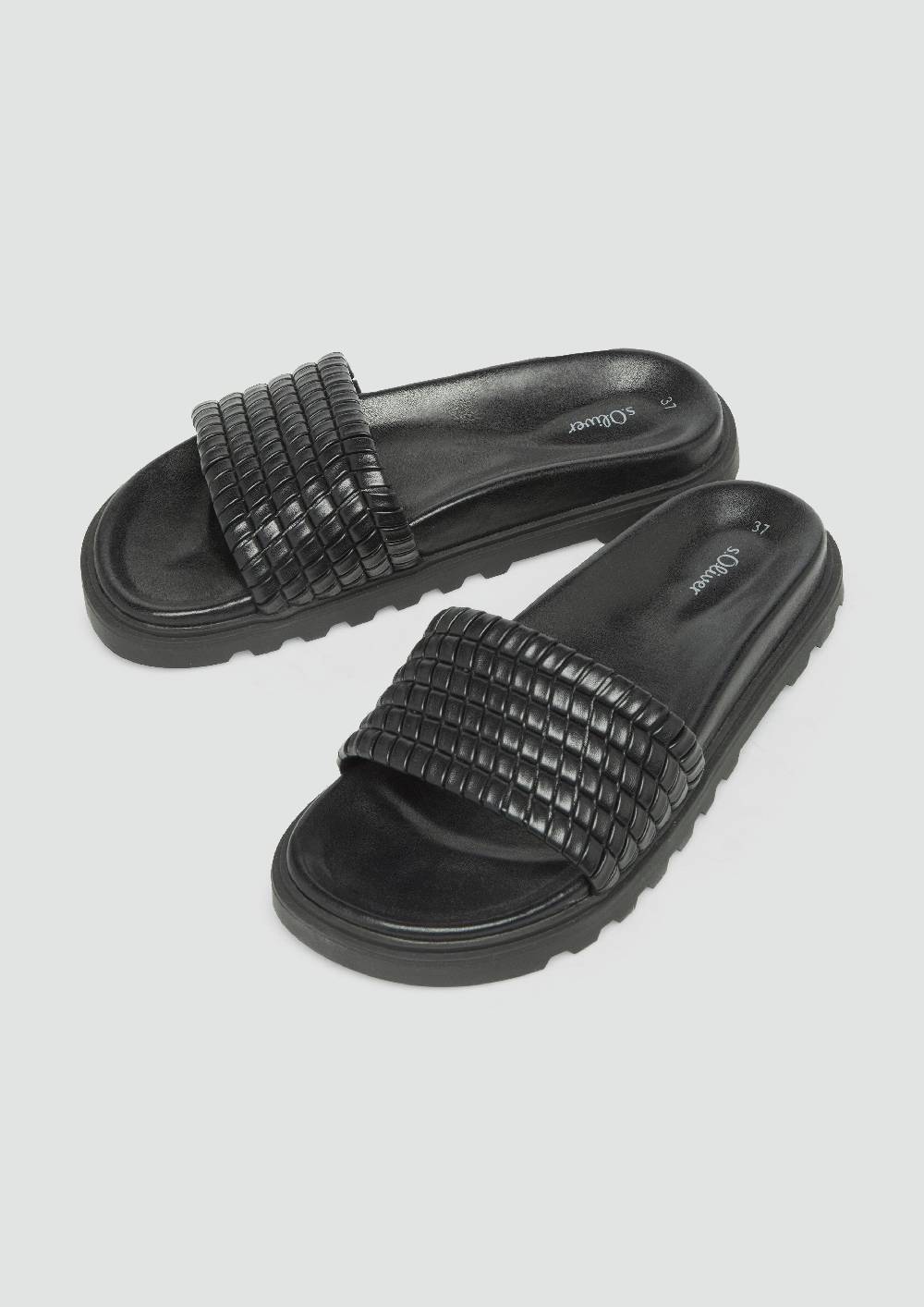 S.Oliver Pantoletten Mit Gepolsterter Sohle Und Riemen