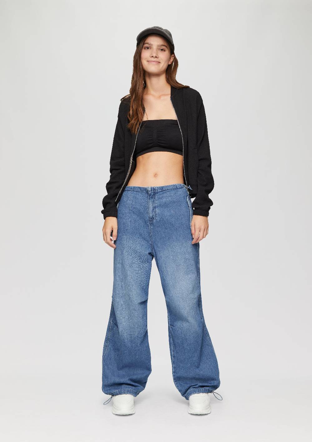 S.Oliver Parachute-Jeans / Loose Fit / Mid Rise / Wide Leg