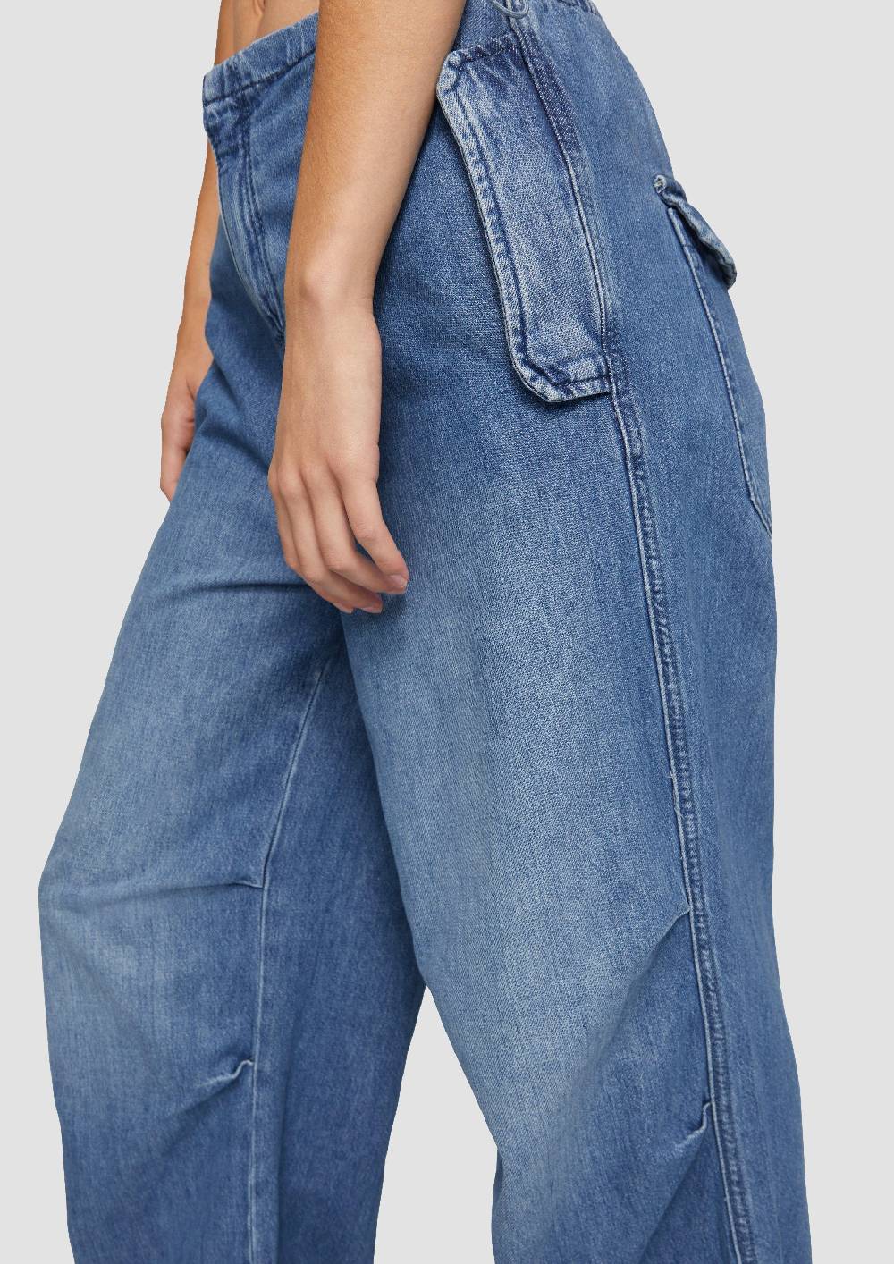 S.Oliver Parachute-Jeans / Loose Fit / Mid Rise / Wide Leg