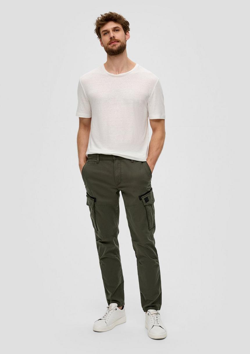 S.Oliver Phoenix: Cargohose Mit Garment Dye Und Straight Leg