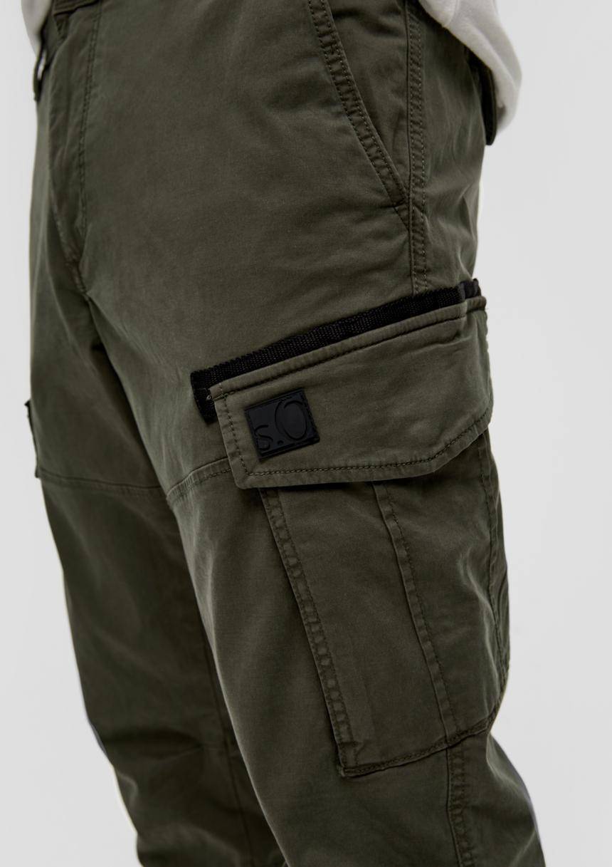 S.Oliver Phoenix: Cargohose Mit Garment Dye Und Straight Leg