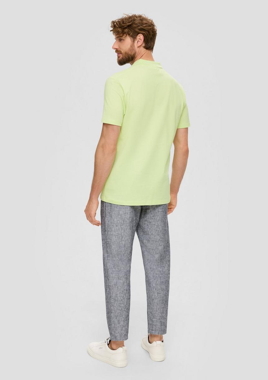 S.Oliver Poloshirt Aus Baumwolle Mit Offenem Kragen