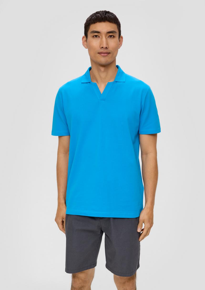 S.Oliver Poloshirt aus Baumwolle mit offenem Kragen