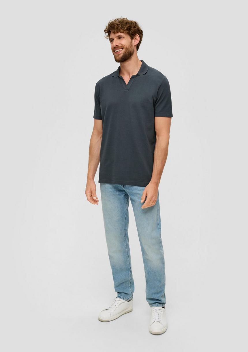 S.Oliver Poloshirt Aus Baumwolle Mit Offenem Kragen