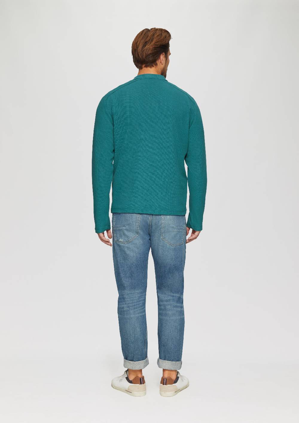 S.Oliver Poloshirt Aus Baumwolle Mit Waffelstruktur