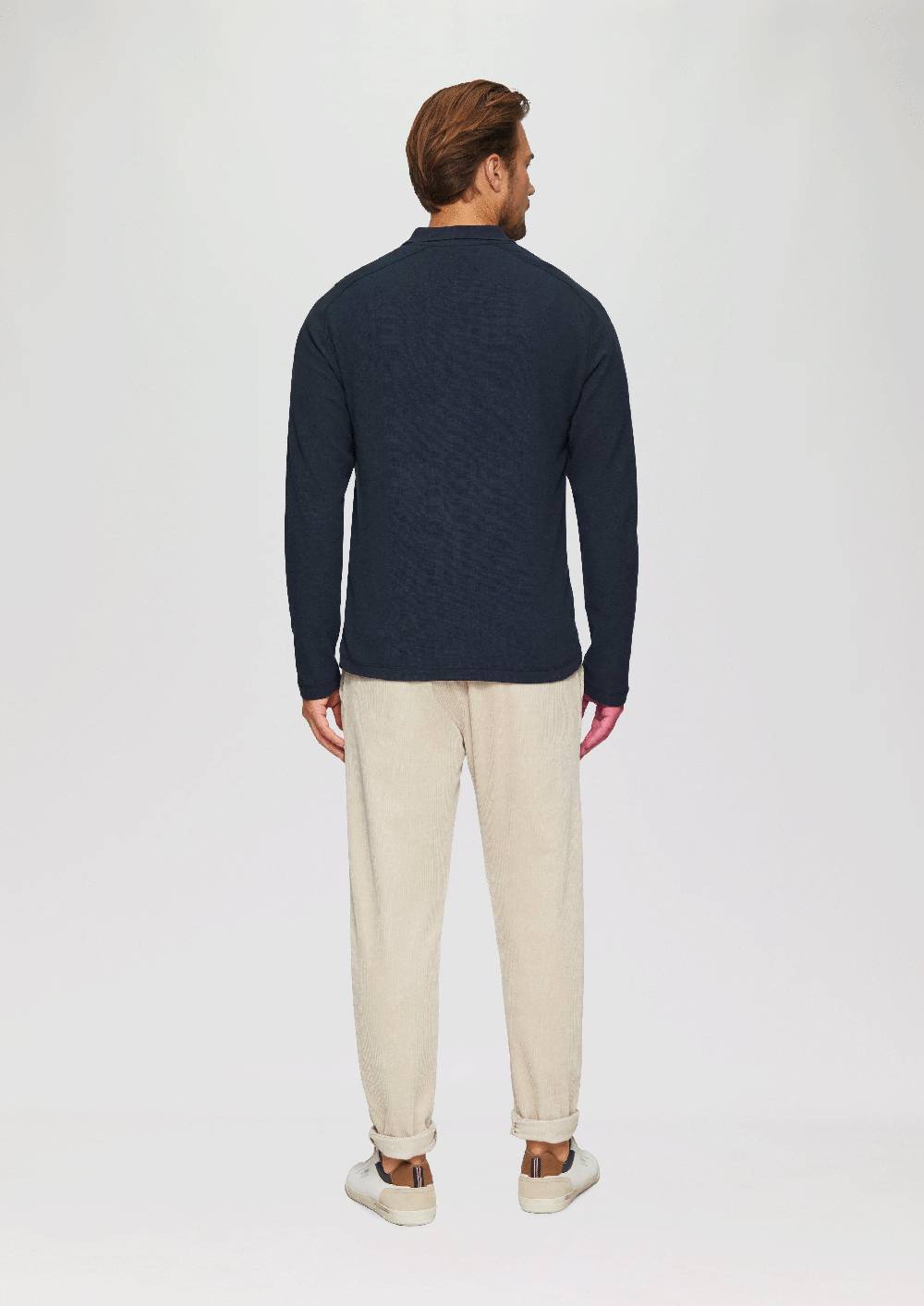 S.Oliver Poloshirt Aus Baumwolle Mit Waffelstruktur