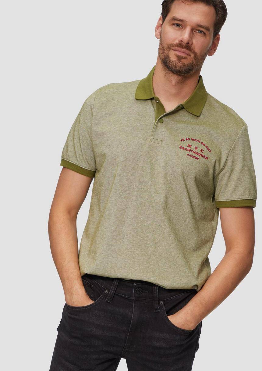 S.Oliver Poloshirt Aus Baumwollpiqué Mit Kontrast-Details