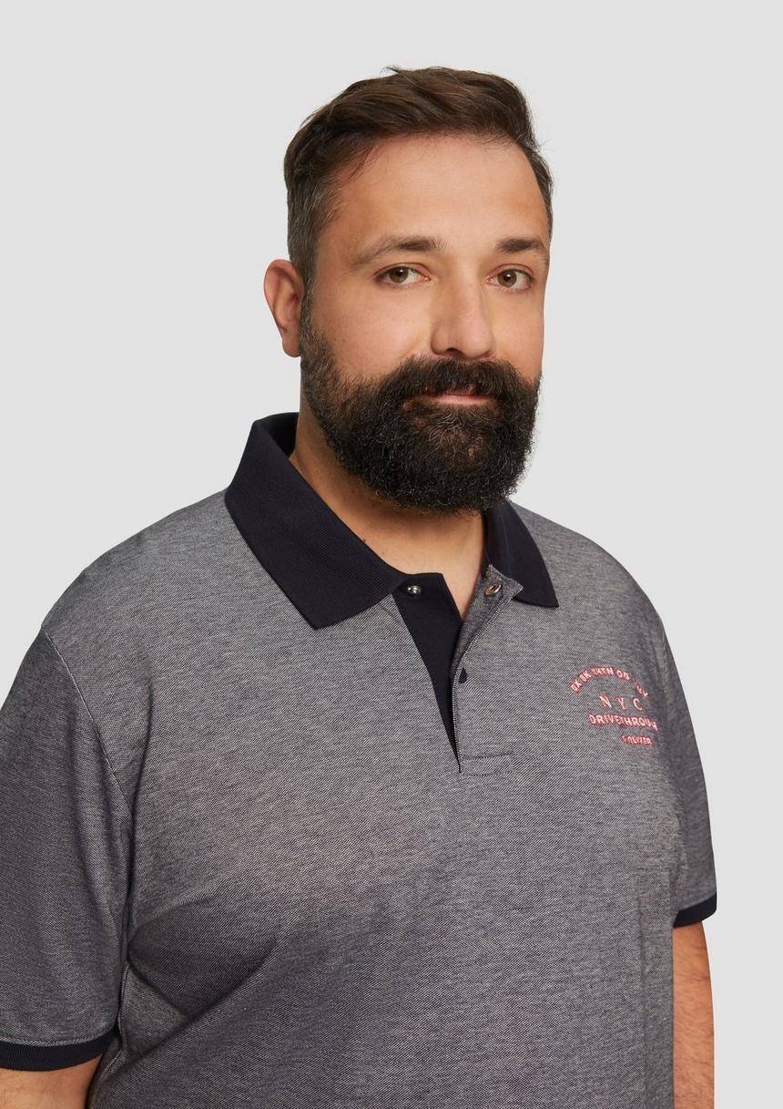 S.Oliver Poloshirt Aus Baumwollpiqué Mit Kontrast-Details