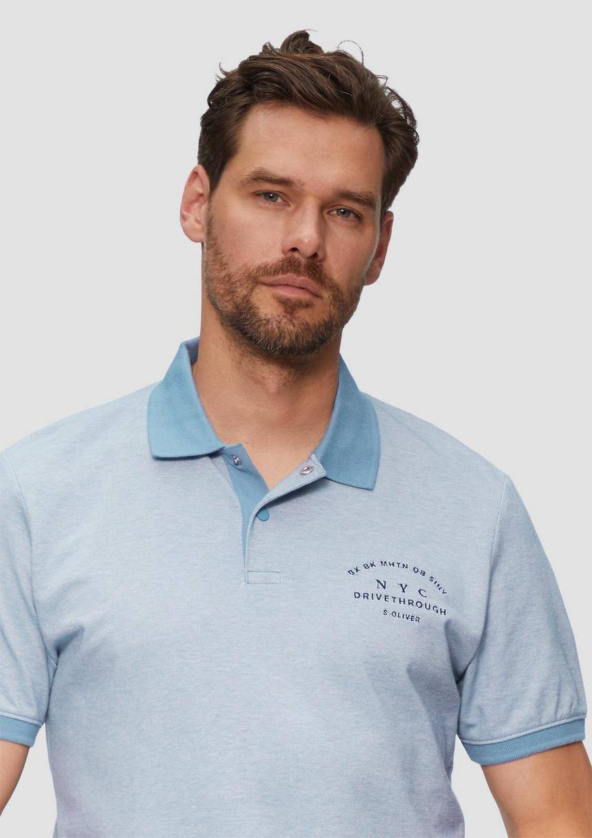S.Oliver Poloshirt Aus Baumwollpiqué Mit Kontrast-Details