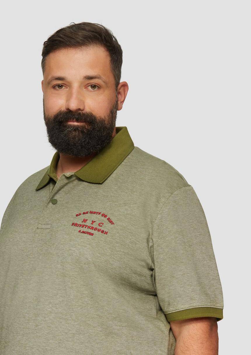 S.Oliver Poloshirt Aus Baumwollpiqué Mit Kontrast-Details