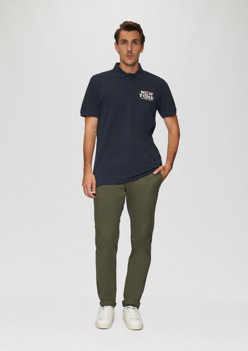 S.Oliver Poloshirt Aus Baumwollpiqué Mit Peanuts®-Motiv
