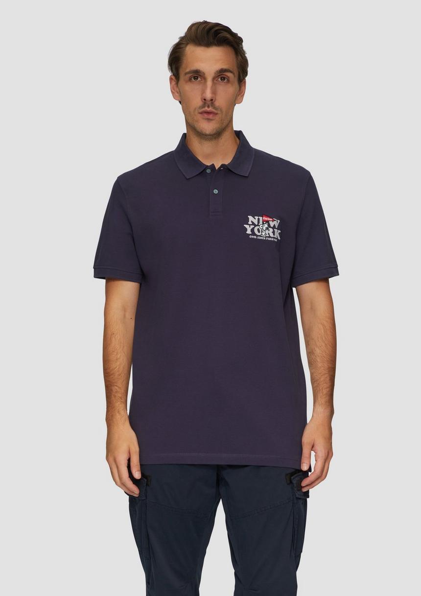 S.Oliver Poloshirt aus Baumwollpiqué mit Peanuts®-Motiv
