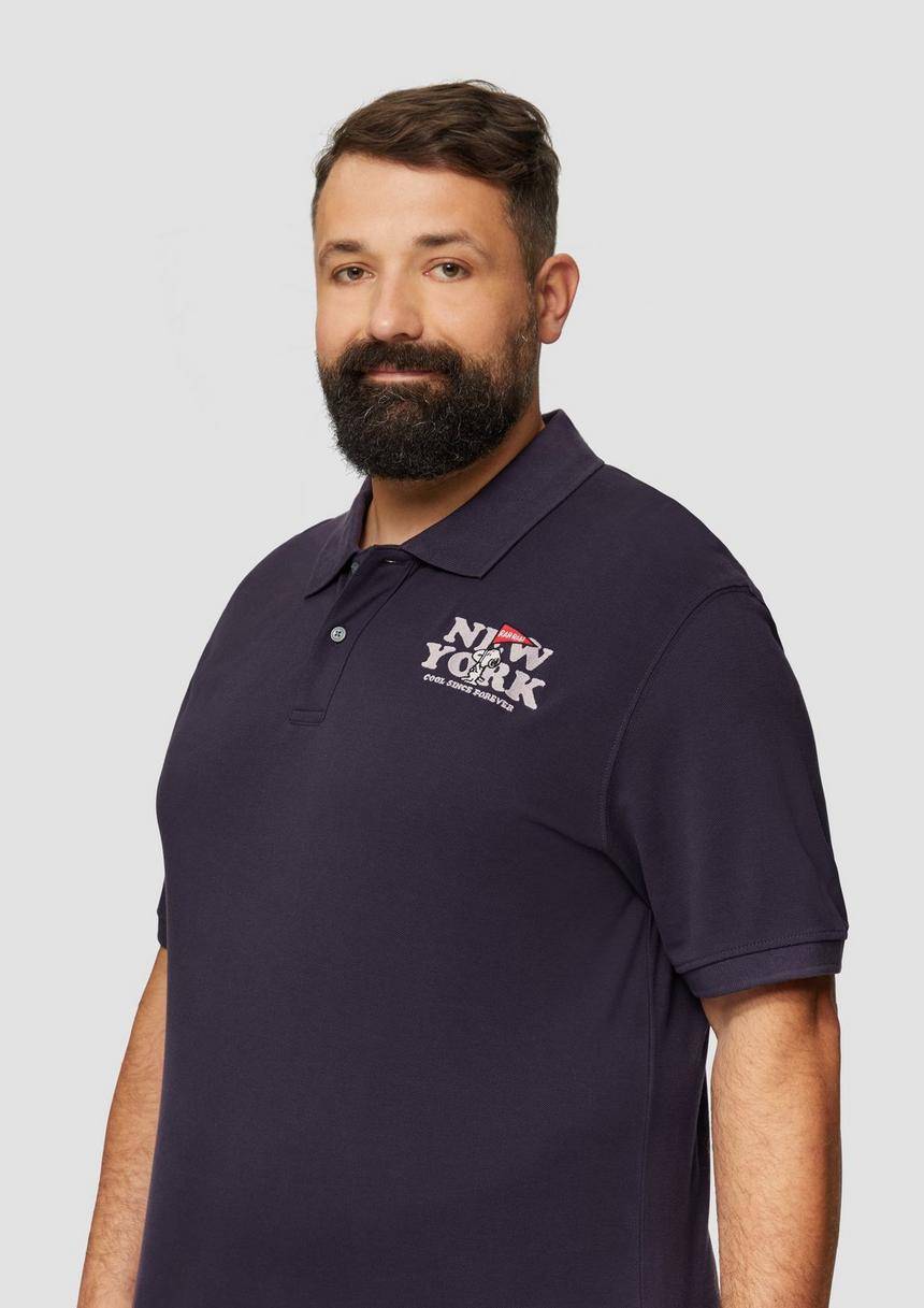 S.Oliver Poloshirt Aus Baumwollpiqué Mit Peanuts®-Motiv