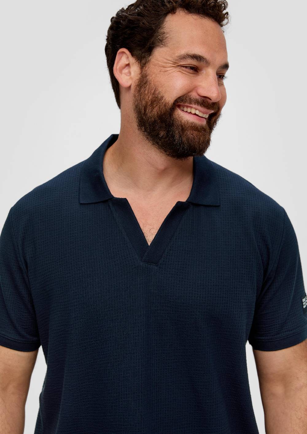 S.Oliver Poloshirt Aus Baumwollstretch Mit Applikation