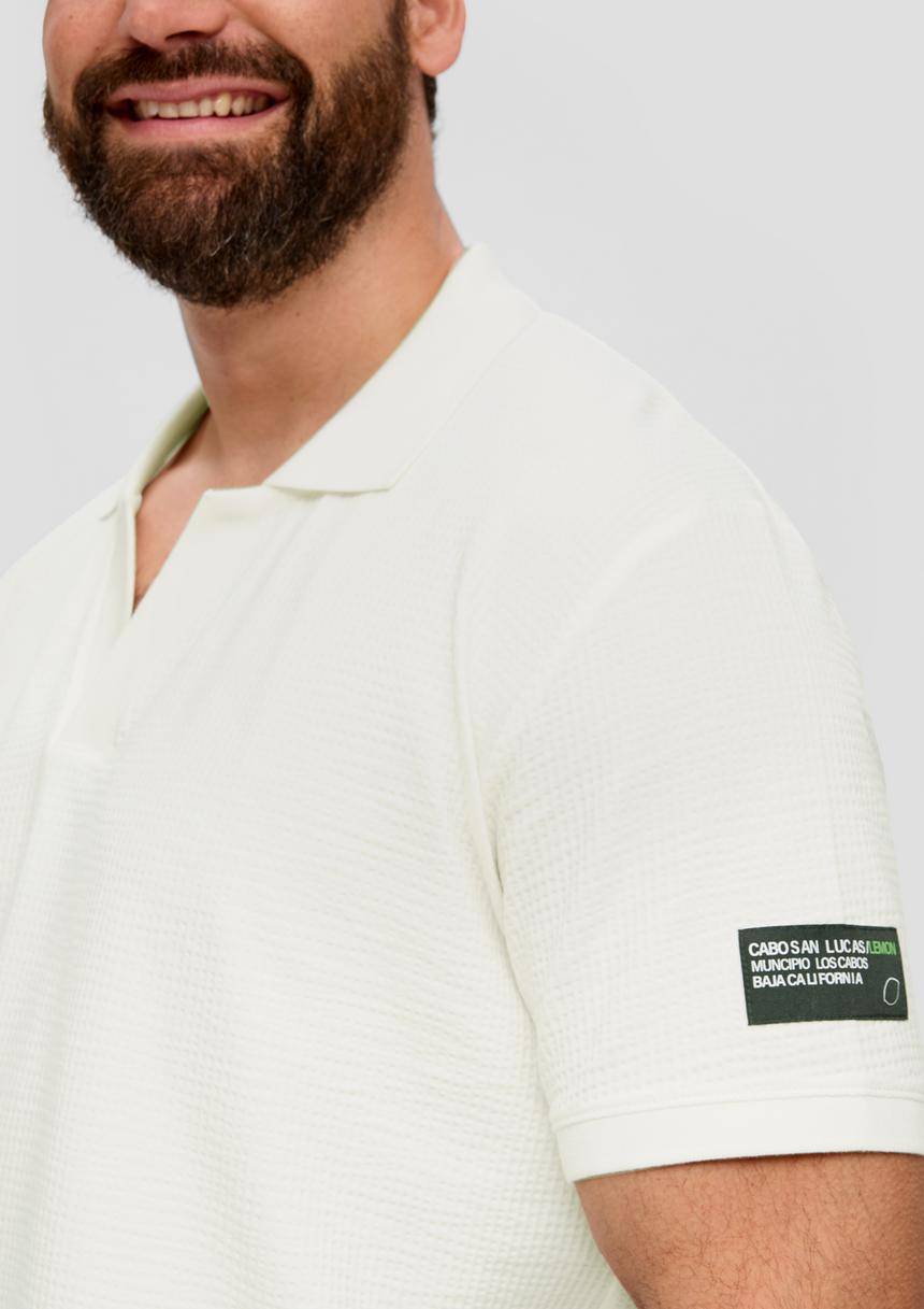 S.Oliver Poloshirt Aus Baumwollstretch Mit Applikation