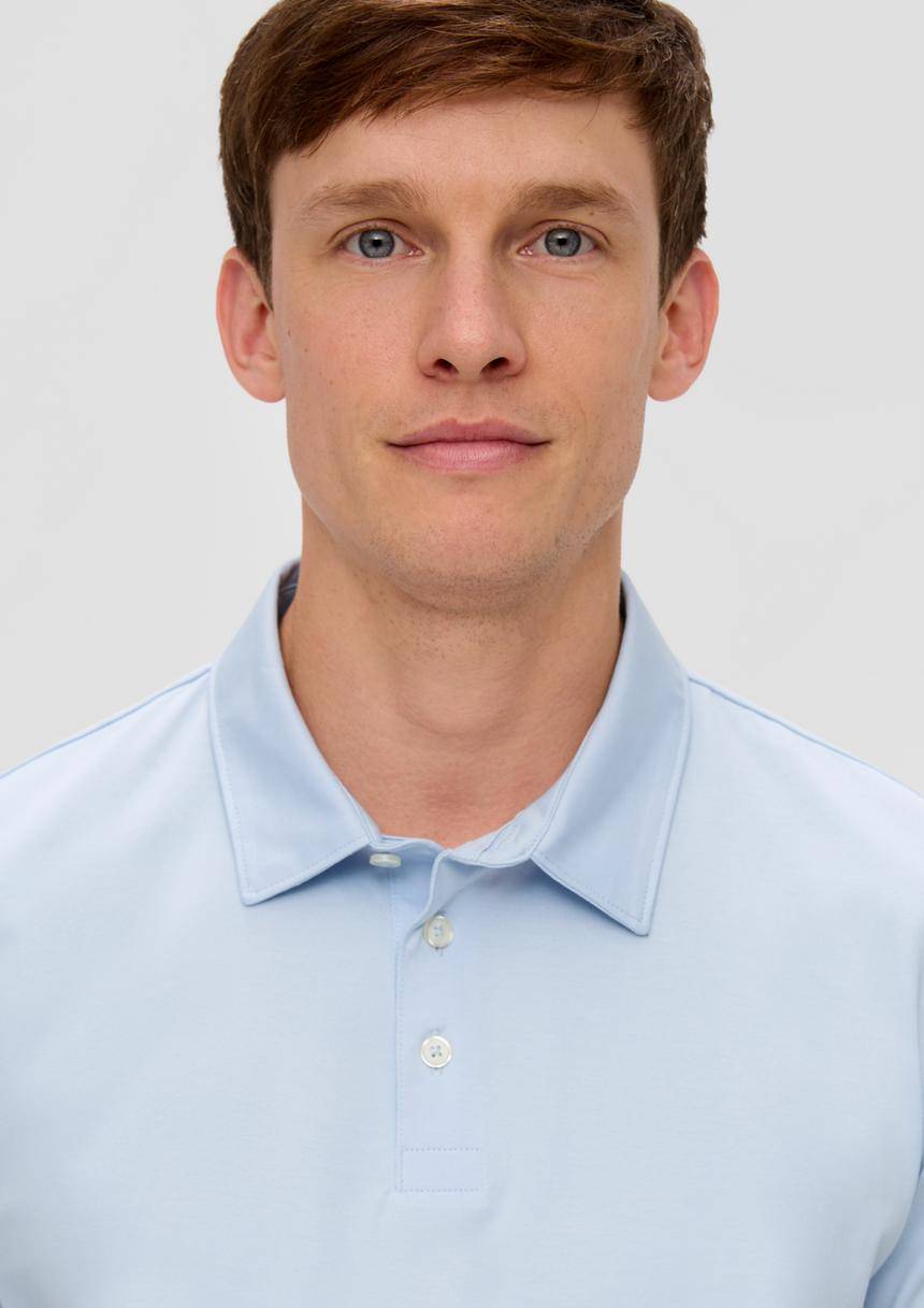 S.Oliver Poloshirt Aus Jersey Mit Seitlich Geschlitztem Saum