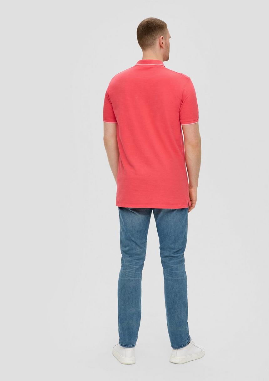 S.Oliver Poloshirt Mit Piquêstruktur Und Logo-Print