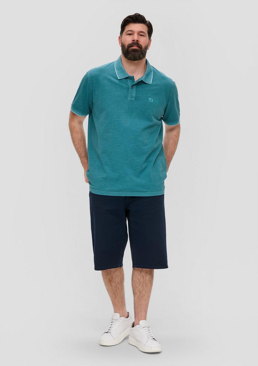 S.Oliver Poloshirt Mit Piquêstruktur Und Logo-Print