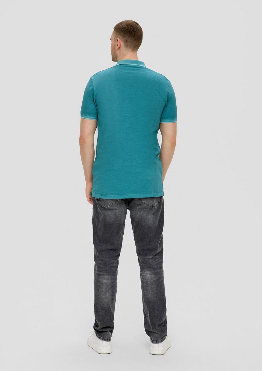 S.Oliver Poloshirt Mit Piquêstruktur Und Logo-Print