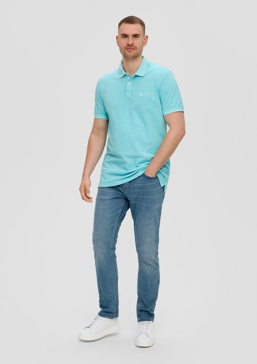 S.Oliver Poloshirt Mit Piquêstruktur Und Logo-Print