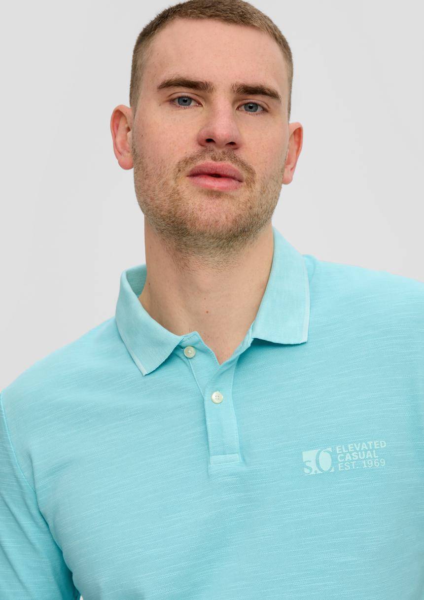 S.Oliver Poloshirt Mit Piquêstruktur Und Logo-Print