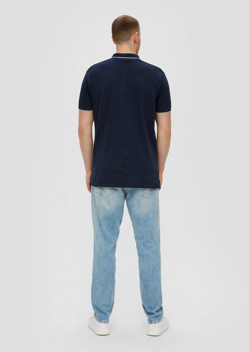 S.Oliver Poloshirt Mit Piquêstruktur Und Logo-Print