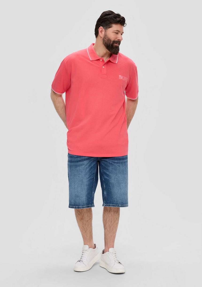 S.Oliver Poloshirt Mit Piquêstruktur Und Logo-Print